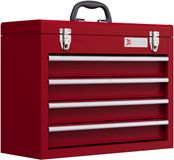 DURHAND Gereedschapskist - Staal - 51x22x39,5cm - Rood