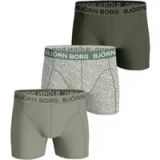 Björn Borg Bjorn Borg Boxers 3Pack Stretch Groen - Maat S