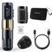 Mars-U Stylo de tatouage - Course réglable de 2,2–4,2 mm - Sans fil/RCA - Batterie de 1800 mAh - Moteur sans noyau - Aluminium - Ensemble doré