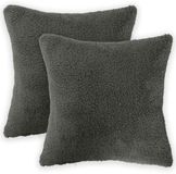 vidaXL - Kussensloop - 2 pcs - HEERLEN - Donkergrijs - 40 x 40 cm - Bouclé