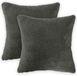 vidaXL - Kussensloop - 2 pcs - HEERLEN - Donkergrijs - 40 x 40 cm - Bouclé