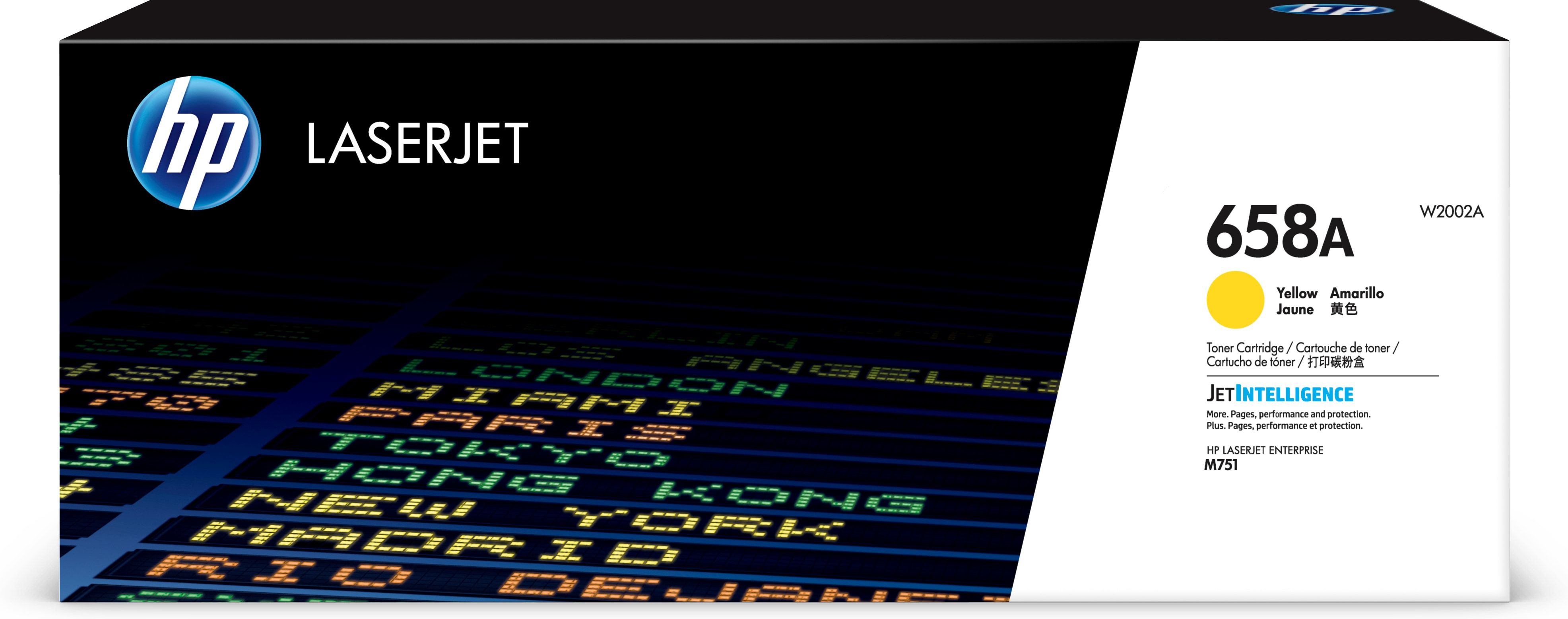HP 658A Yellow Toner Cartridge - Original - W2002A