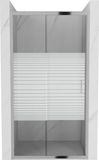 Mexen Apia porte de douche coulissante 95 cm, rayures, chrome