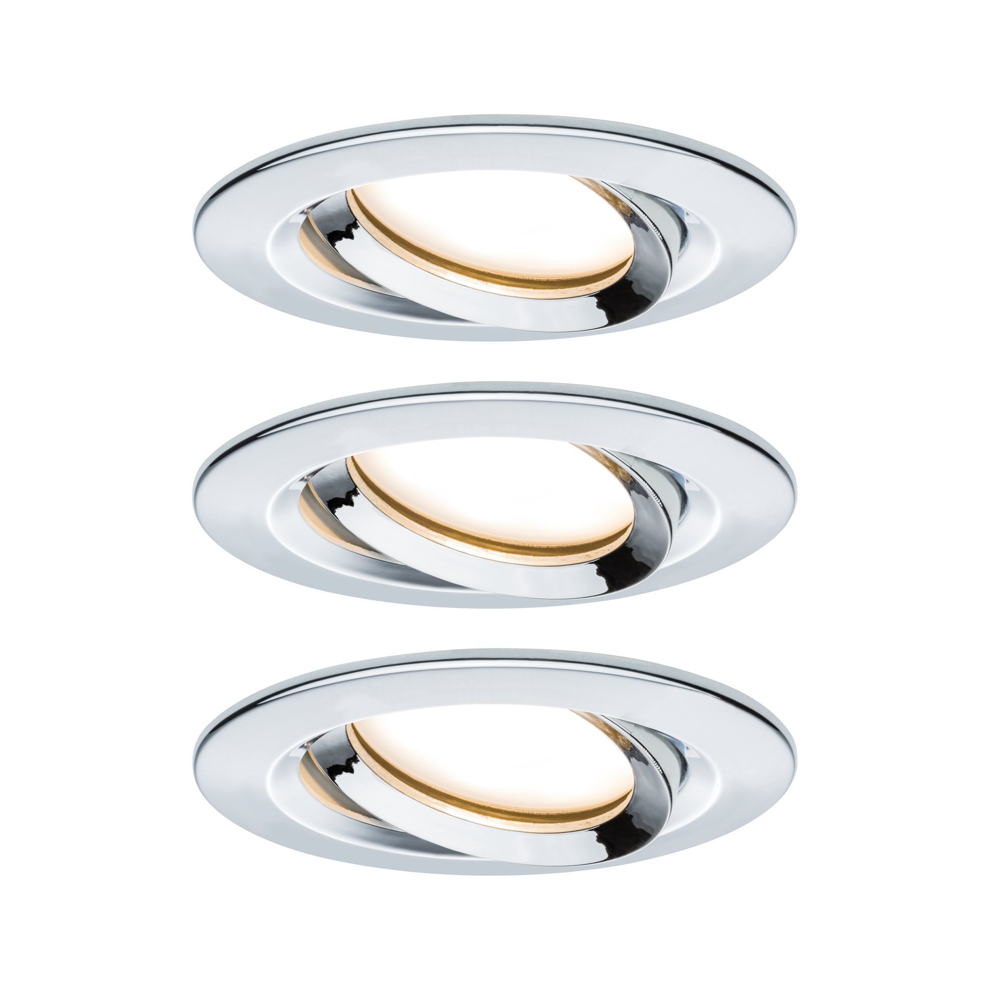 Paulmann LED Verzonken spot - Chroom - Rond - IP65 - Dimbaar - 6.8W - 2700K
