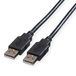 ROLINE USB 2.0 kabel, type A-A, zwart, 1,8 m
