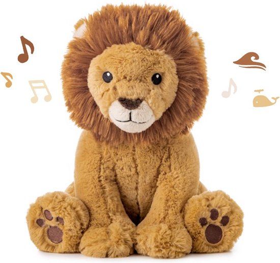 Cloud B Cuddly Musical Plush Louis The Lion Smart Sensor - Brown