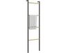 HOMCOM Handdoekladder Ruimtebesparend 4 stangen 49 x 167,5 cm Zwart
