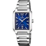 Festina F20679/3 Polshorloge Dames Blauw Staal Rechthoekig