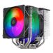 SilverStone Technology Hydrogon D140 ARGB High-performance Dual Tower CPU-koeler met zes koperen warmtebuizen en dubbele ARGB-ventilatoren SST-HYD140-ARGB