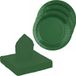 Santex Feest/Verjaardag Servies Set - 20x Gebaksbordjes/25x Servetten - Donkergroen - Karton