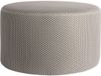 Leitmotiv Pouf Retro Mesh - Gris souris - Ø50cm