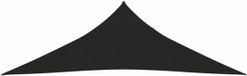 vidaXL Zonnezeil 160 g/m² 2,5x2,5x3,5 m HDPE Zwart