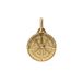 Lucardi - Dames Stalen goldplated bedel kompas - Hanger - Staal - Goudkleurig