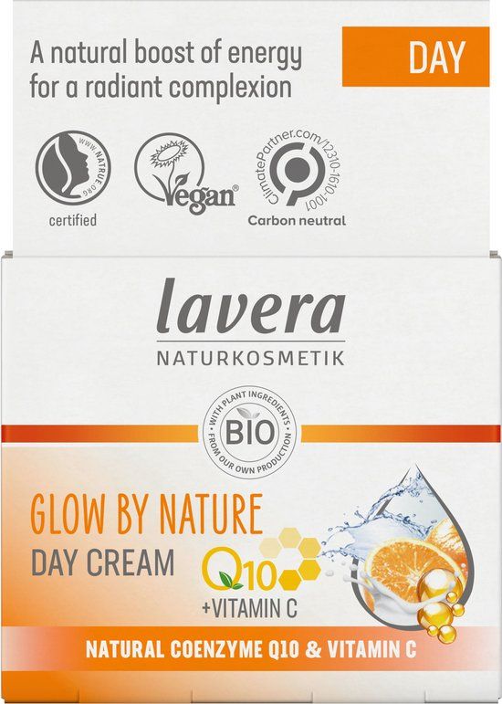 Lavera Glow by Nature Day Cream - 50 ml - Unisex - Droge huid - 0 SPF