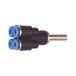 Riegler 223.006-4 Meervoudige verdeler, steeknippel 6 mm »Blaue serie« 4-voudig