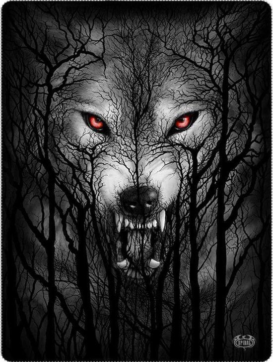 Spiral Forest Wolf Dekens meerkleurig Polyester
