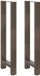 VidaXL Bartafelpoten 2 st 50x(110-111) cm staal naturel