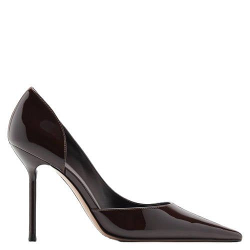 Mango lak pumps bordeaux