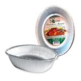 CasaChic Aluminium doos voor kip, ovaal, 1 stuk, wegwerpvorm om te bakken en mee te nemen (27 x 23 x 7 cm)