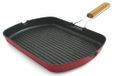 Galileo Casa 2192045 Grillpan 25x36 Handvat Buigen Rood