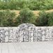 Maison Exclusive - Geknoopte gaasbakken, 3 stuks, 200x30x80/100 cm, verzinkt staal