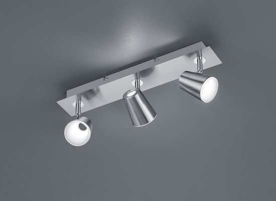 TRIO LEUCHTEN Spot Coupe 3 - Plafond spot - 3 lichts - 480 mm - staal