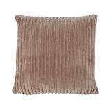 Gözze - Knuffelzachte kussenhoezen, corduroy look, set van 2 stuks, 50 x 50 cm - taupe