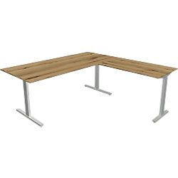 Kerkmann Bureau Kerkmann 11023155 Form 2 Zilver, eik