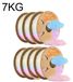 PLA filament phosphorescent - filament pour imprimante 3D 1,75 mm ±0,03 mm - Haute précision - Convient aux imprimantes 3D FDM - 7 kg - Couleurs arc-en-ciel