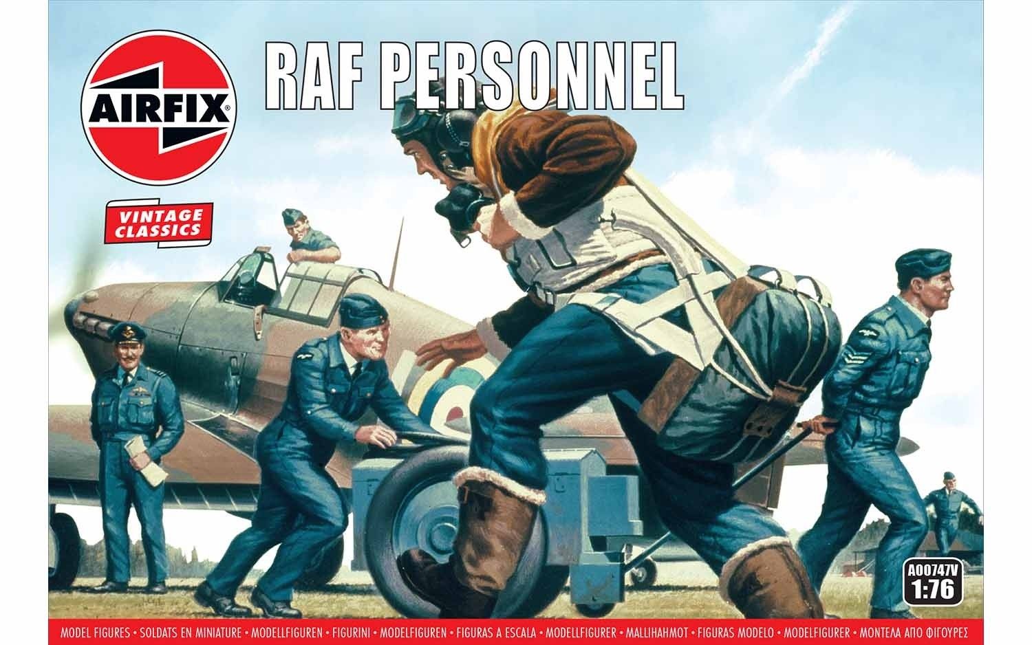 Airfix RAF Personnel - 21.A00747V - Miniatuurfiguren - Grijs - 8 jaar