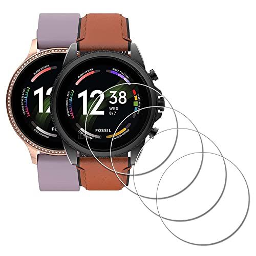 iDaPro Fossil iDaPro Screen Protector voor Fossil Heren GEN 6/Dames GEN 6 Smartwatch [4 Pack]