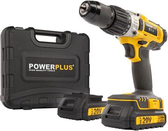 Powerplus POWX00445 Accu klopboormachine - 20V - Incl. 2 x 2,0Ah accu en lader