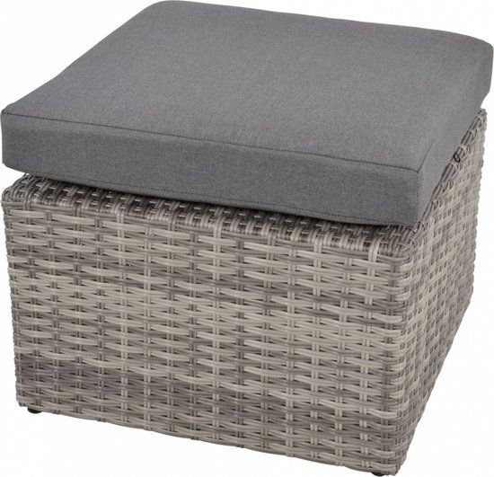 Lesliliving Hocker Valencia - Smoke grijs