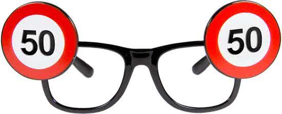 Folat 50 Jaar Verkeersbord Bril