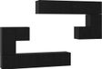 vidaXL TV Units 4 pc Black Oak Engineered Wood