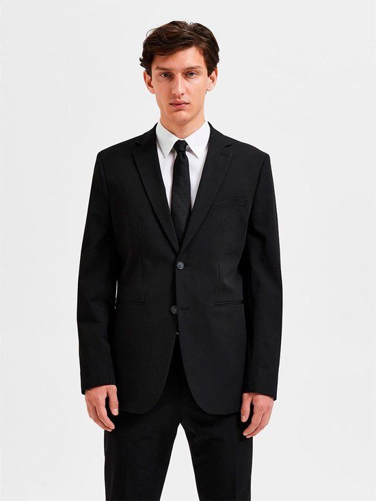 SELECTED HOMME Slim Liam Flex Blazer - Black - Men's