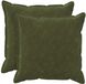 vidaXL - Kussensloop - 2 stuks - HOUTEN - Groen - 70 x 70 cm - Katoensatijn