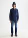 Scotch & Soda Heren Blouse Blauw Gestreept Katoen L