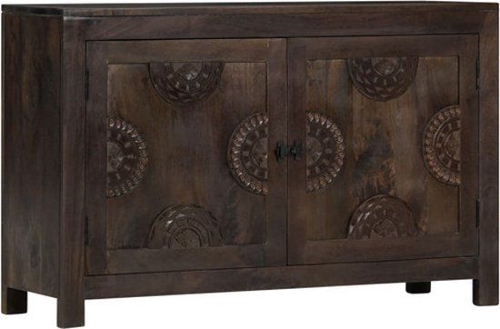 vidaXL Dressoir met gesneden ontwerp 110x35x70 cm massief mangohout