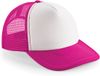 Beechfield Vintage Snapback Trucker B645 - Fuchsia / White - One size