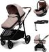 Baninni 4-in-1 Multi Standen Kinderwagen met Autostoel en Base Nelia Beige