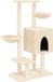 VidaXL Arbre à chat avec poteaux à gratter en sisal 117 cm couleur crème