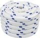 vidaXL Boottouw 5 mm 10 m Wit en Blauw