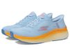 Skechers Max Cushioning Elite 2.0 Solace damessneakers, oranje textiel, blauw, 39,5 EU