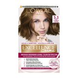 L'Oréal Excellence Crème Permanente Crèmekleuring 5.3 Licht Goudbruin