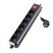Ewent EW3924 power uitbreiding 1,5 m 6 AC-uitgang(en) Zwart