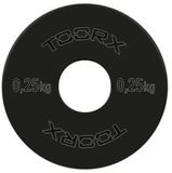 Toorx Fitness Micro Halterschijven - 50 mm - Zwart - Staal - 0.25kg
