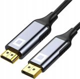 Co2 DisplayPort naar HDMI 2.1 Kabel 8K 60Hz HDR 3 meter Grijs
