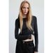 Mango pullover met wol - grijs
