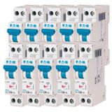 EATON 264747 PLG4-C20/1N - MODULAIRE SPANKER PH/N - Wit - Blauwe Controller - 1P+N / 20 A - Curve C - Schroefaansluiting - 10 stroomonderbrekers